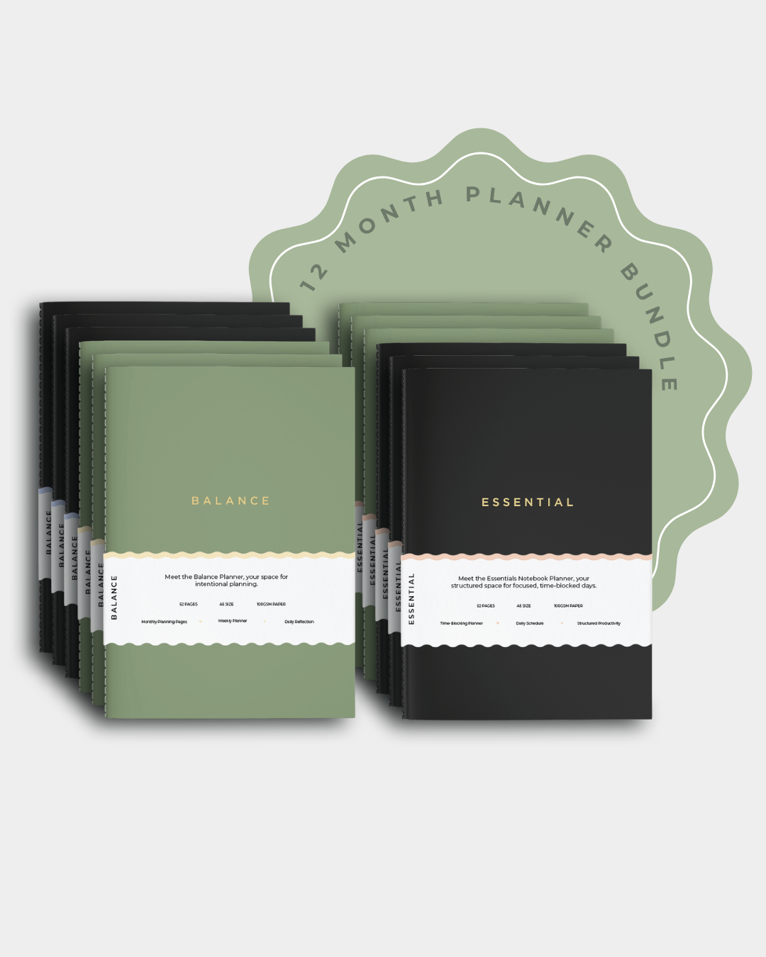 Monthly Planner Notebook Bundle