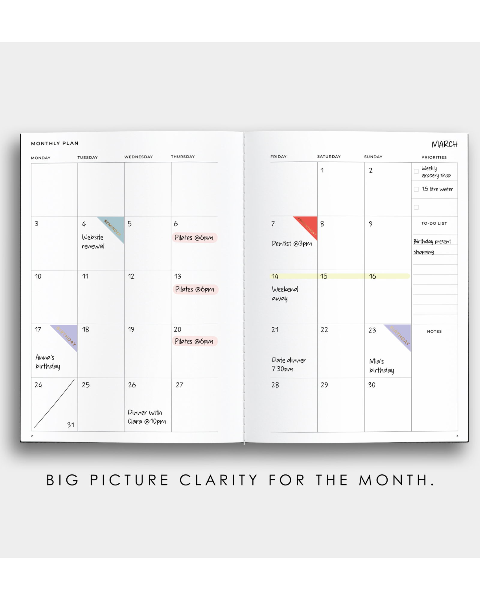 Monthly Planner Notebook Bundle
