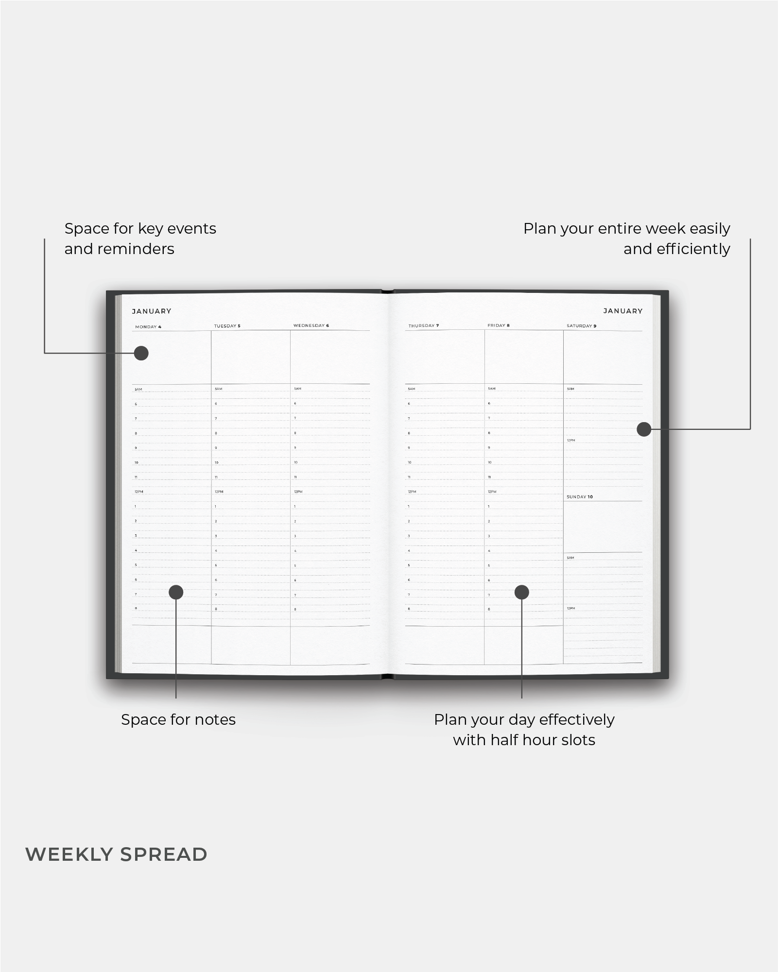 2027 A5 Weekly Planner Diary | PRE-ORDER