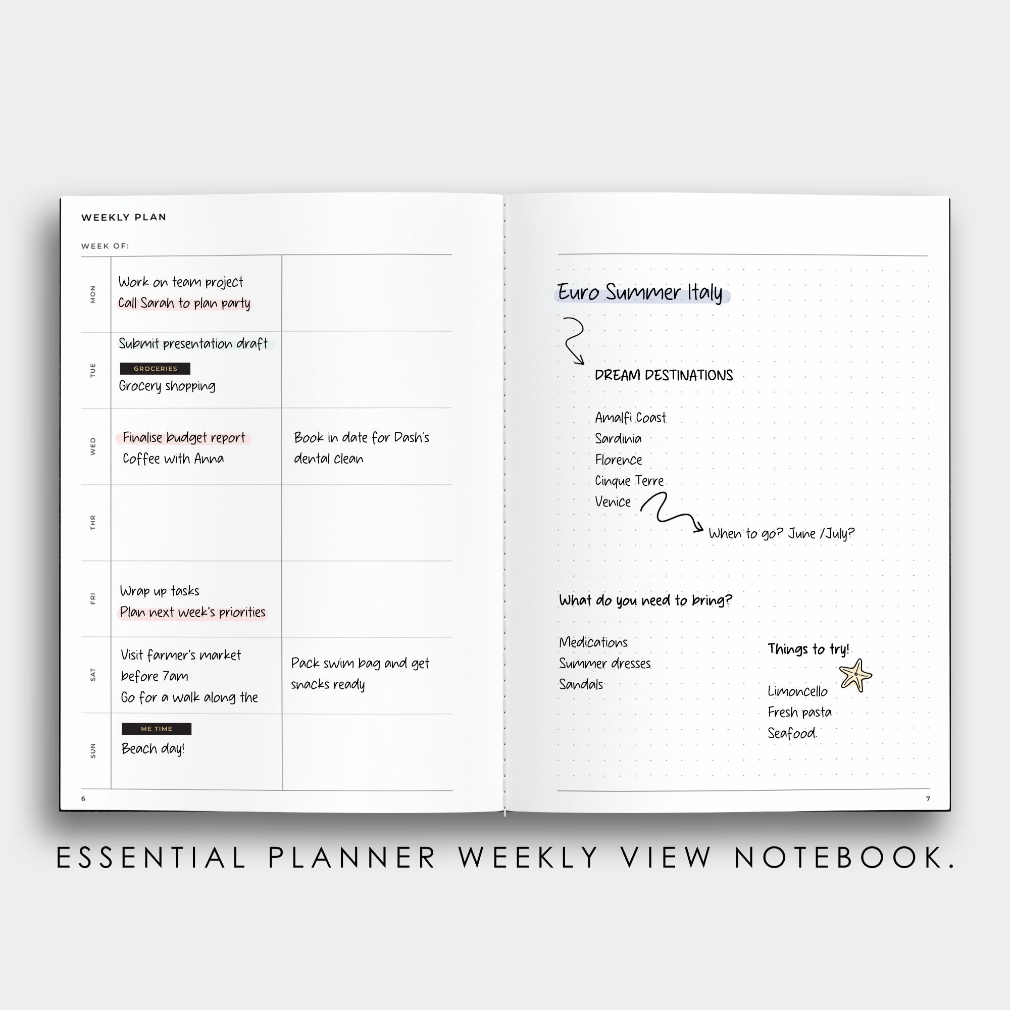 Monthly Planner Notebook Bundle