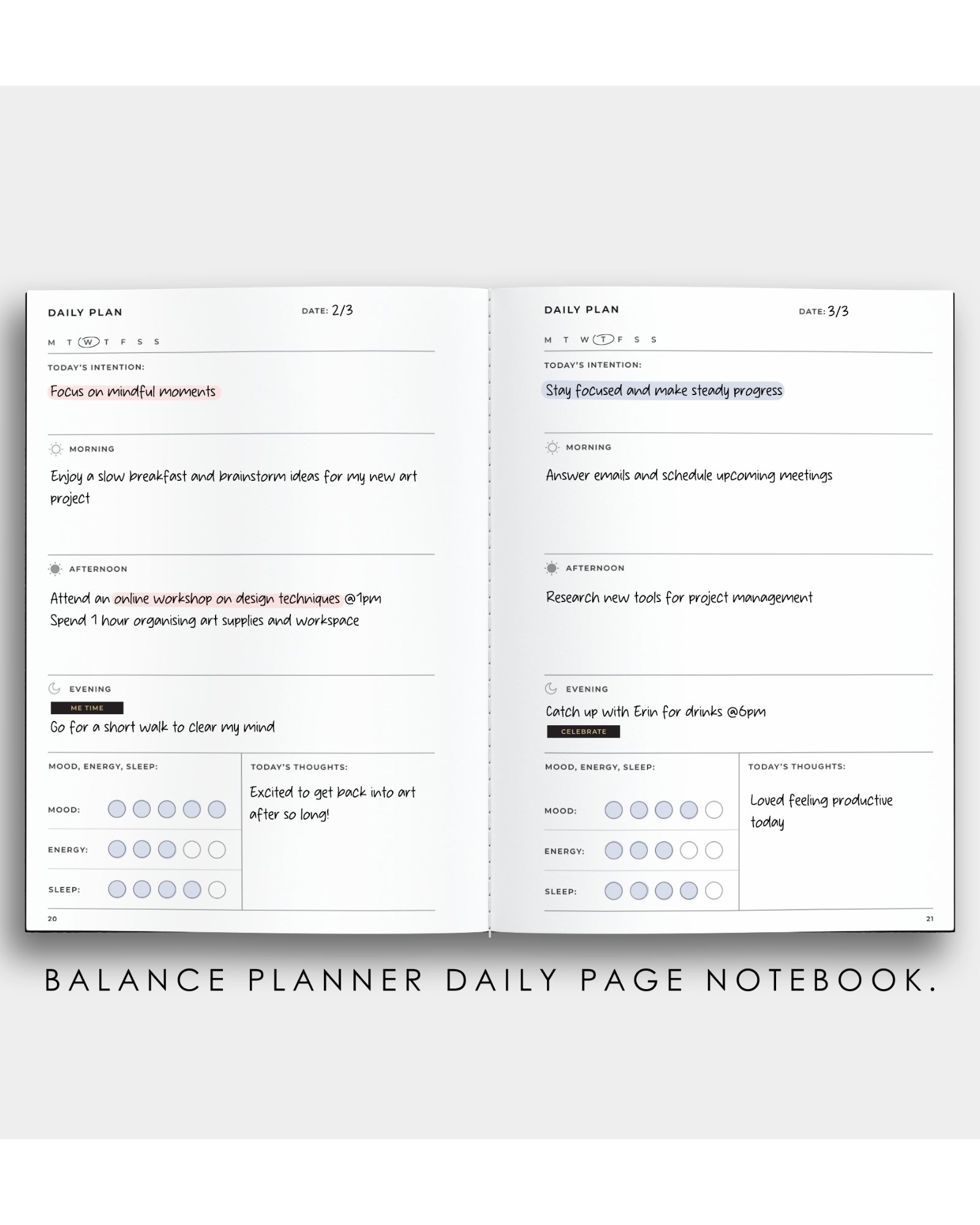 Monthly Planner Notebook Bundle