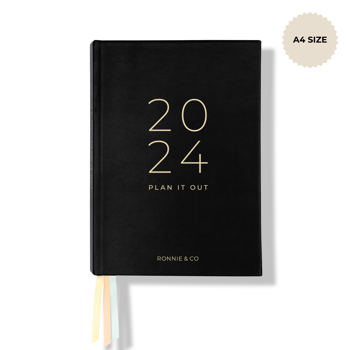 2024 Planner | A4 Planner Diary|  Classic Black