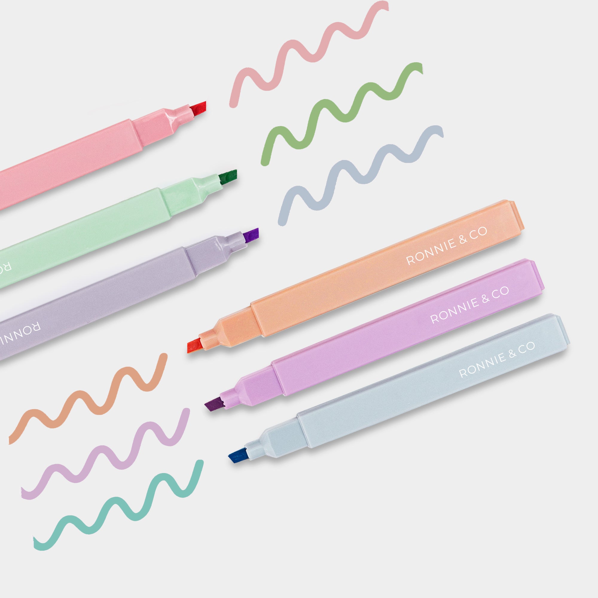 Soft Pastel Highlighters 6 pack