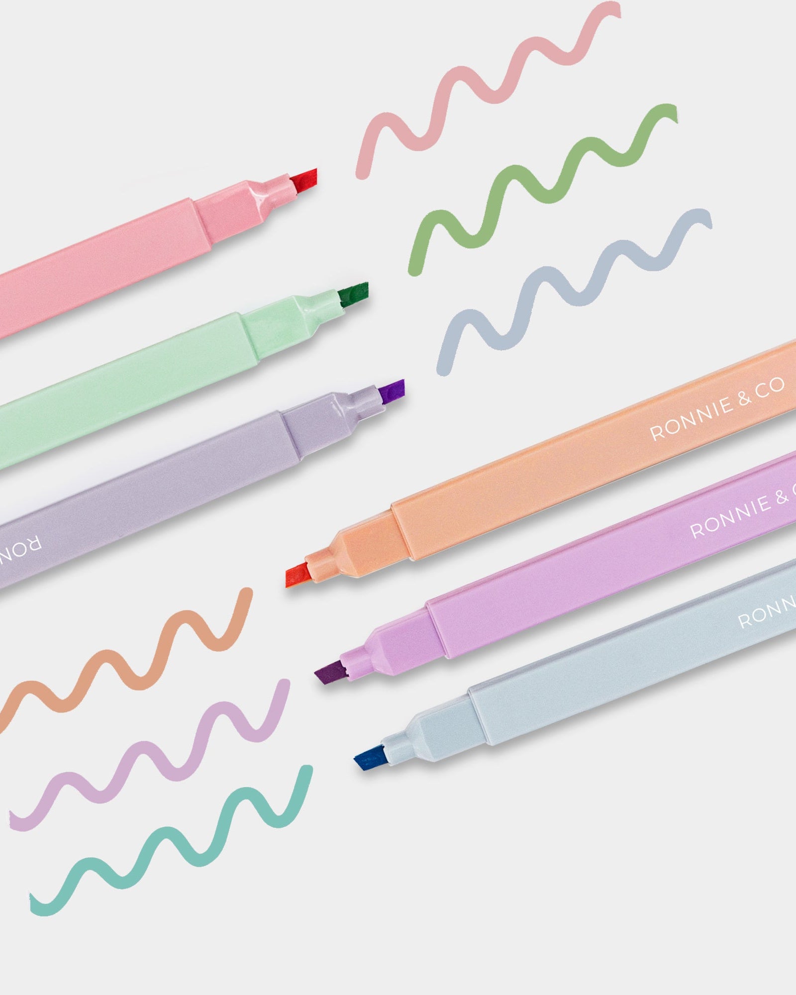 Soft Pastel Highlighters 6 pack
