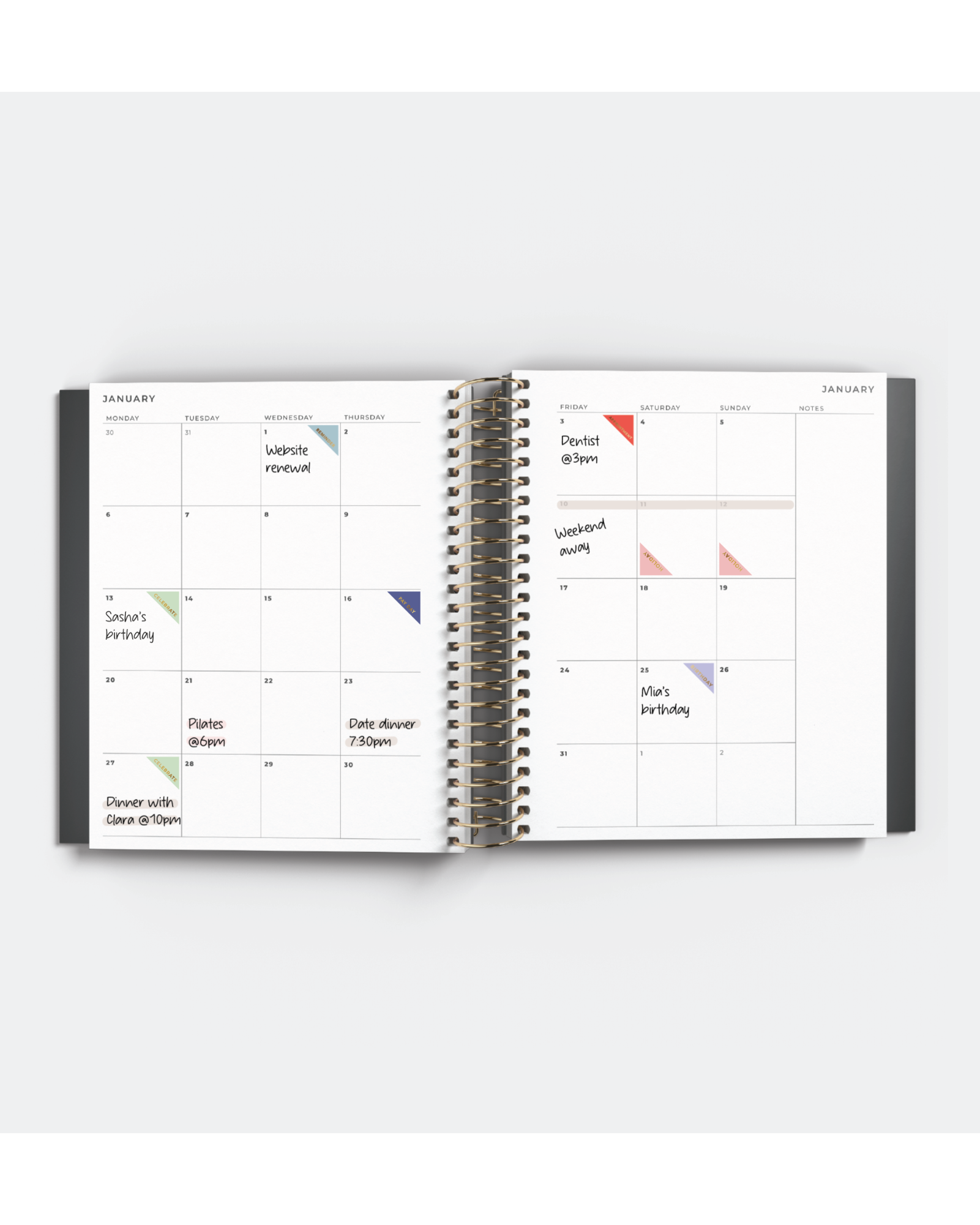 Corner Planner Sticker Pack