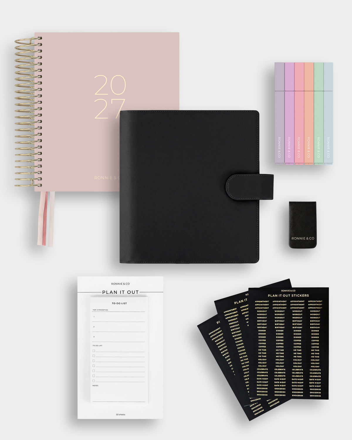 2027 Ultimate Daily Planner With Cover Bundle