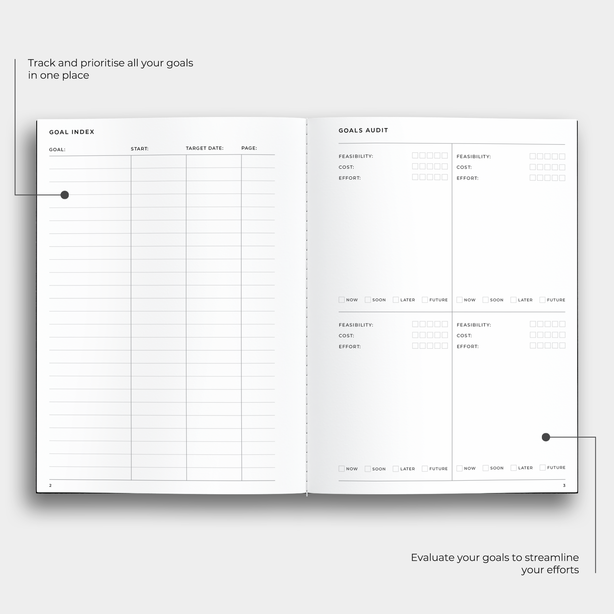 Goals Notebook