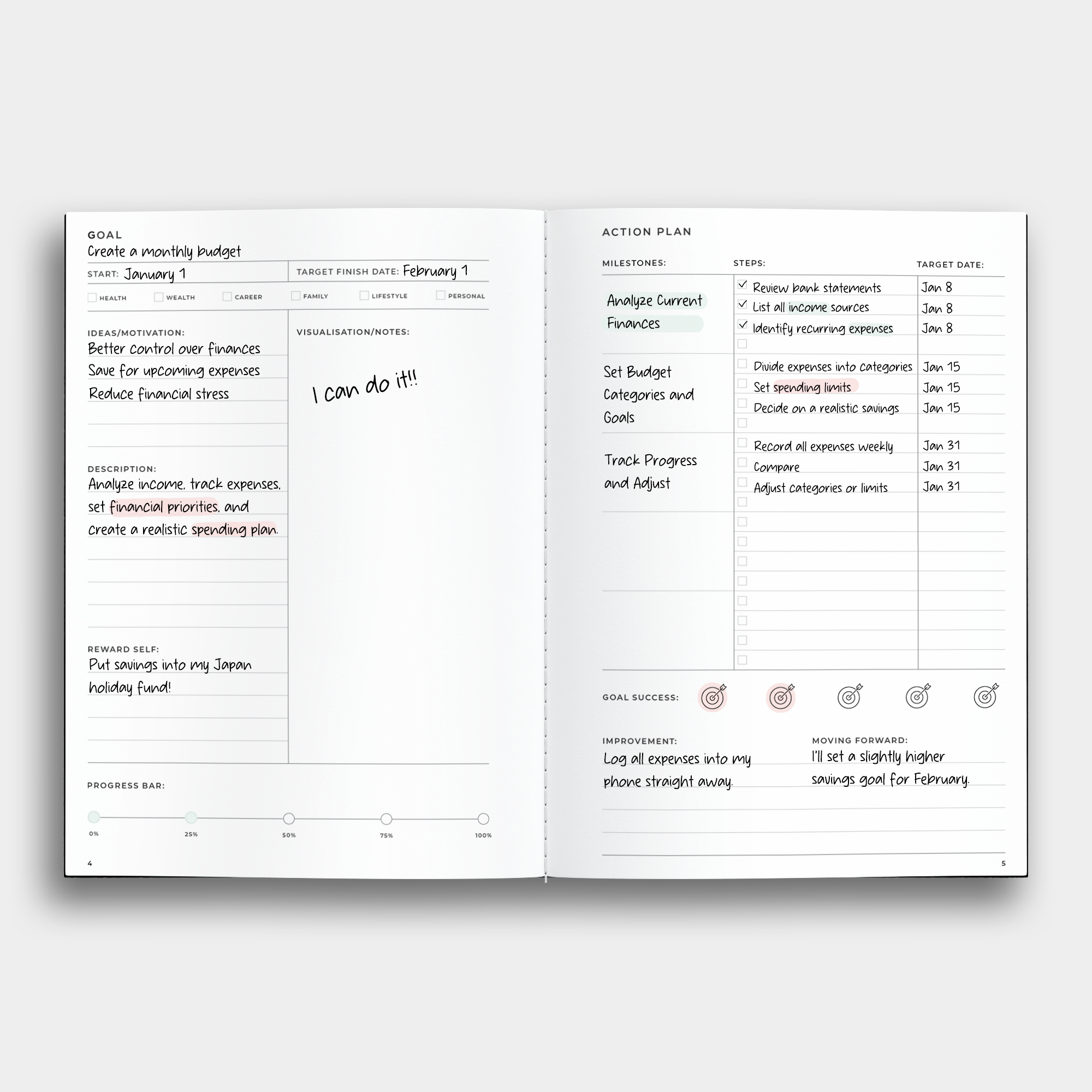 Goals Notebook π―