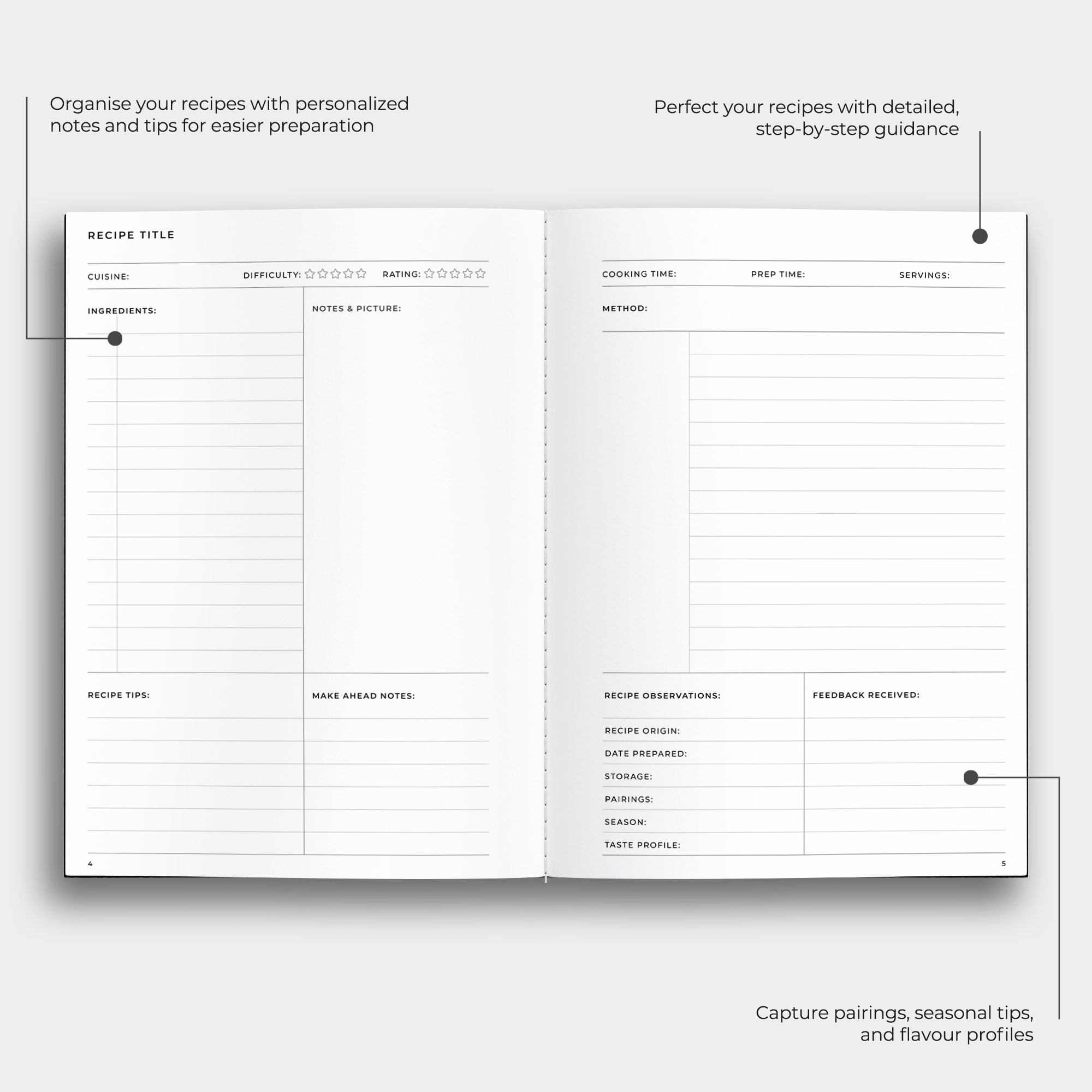 Taste Notebook 🥣