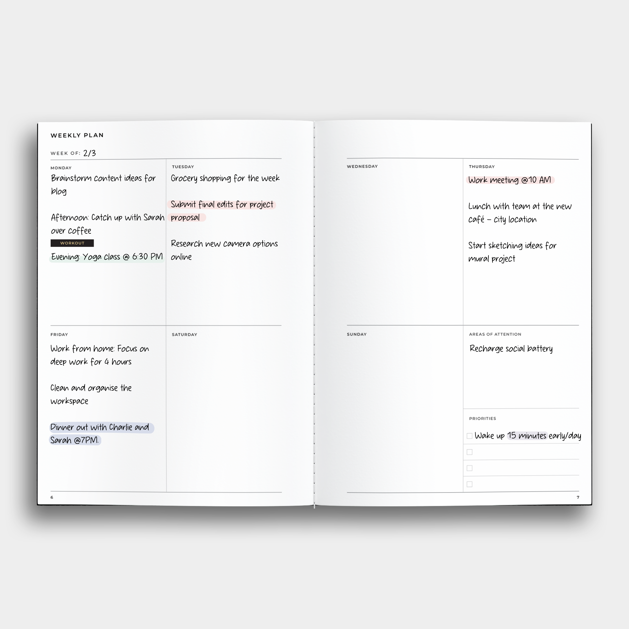 Balance Planner Notebook