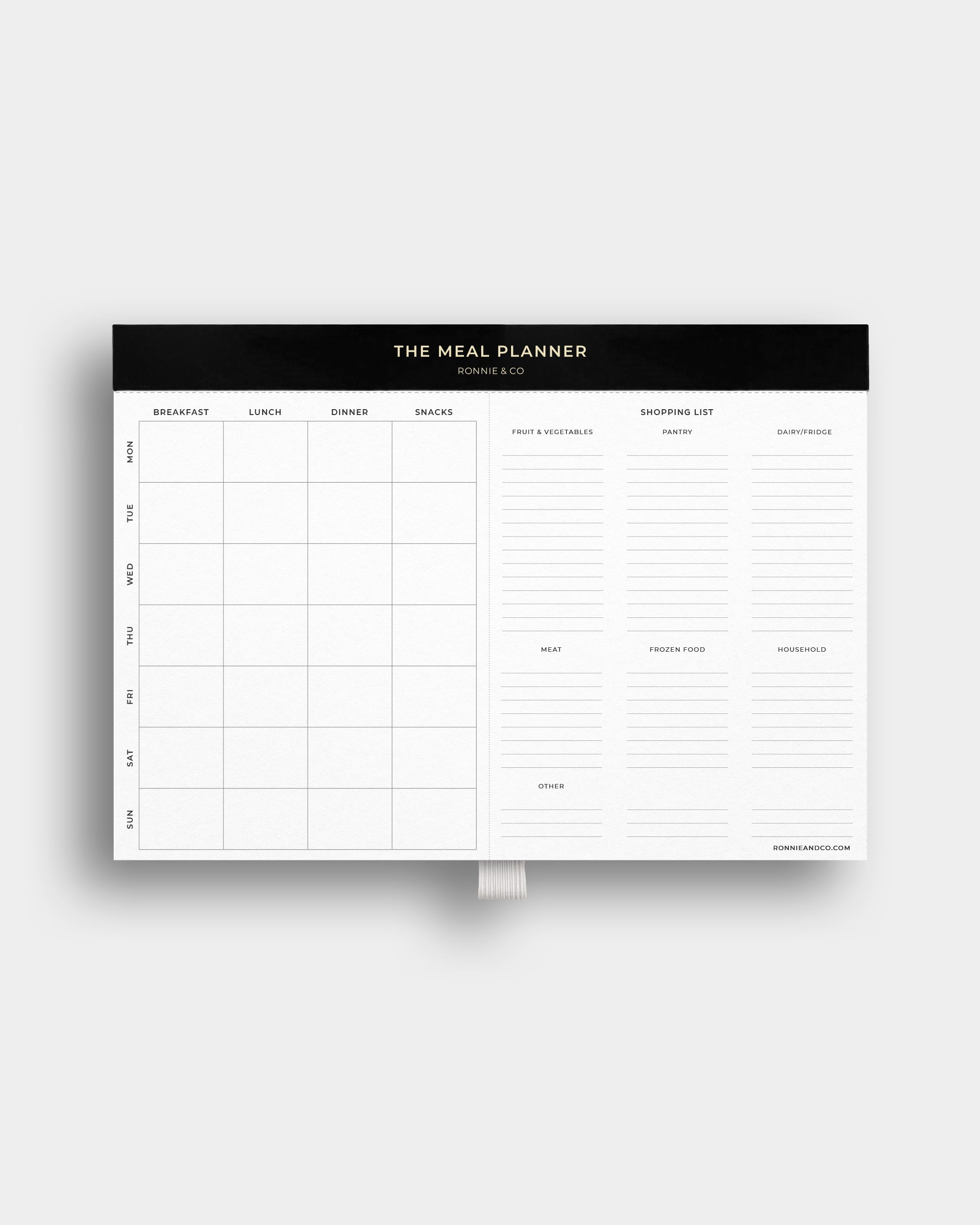 Magnetic Meal/Shopping List Planner