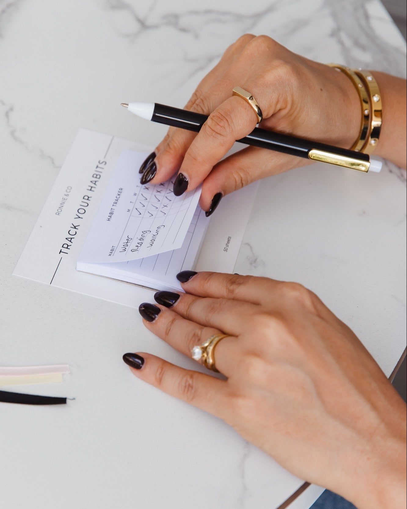 Habit Tracker Sticky Notes