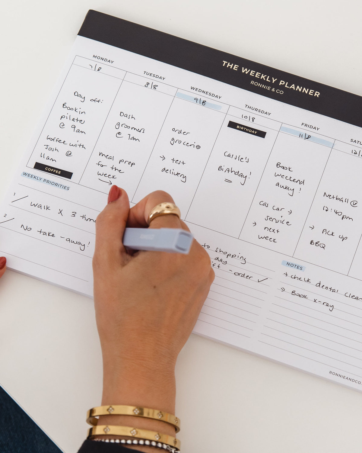 Magnetic Weekly Planner Pad