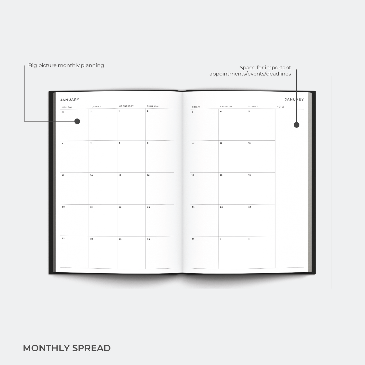 2026 A5 Weekly Planner Diary