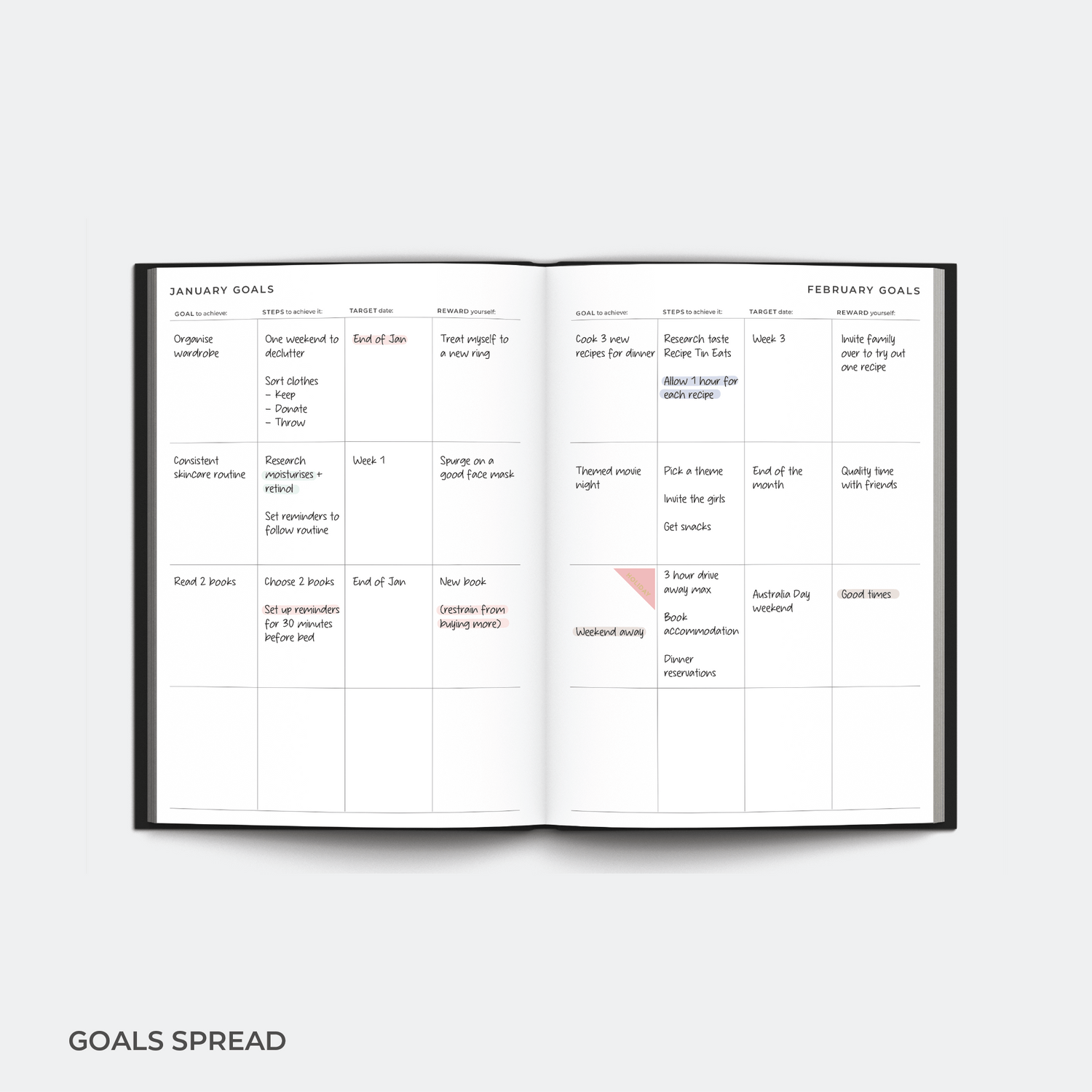 2026 A5 Weekly Planner Diary