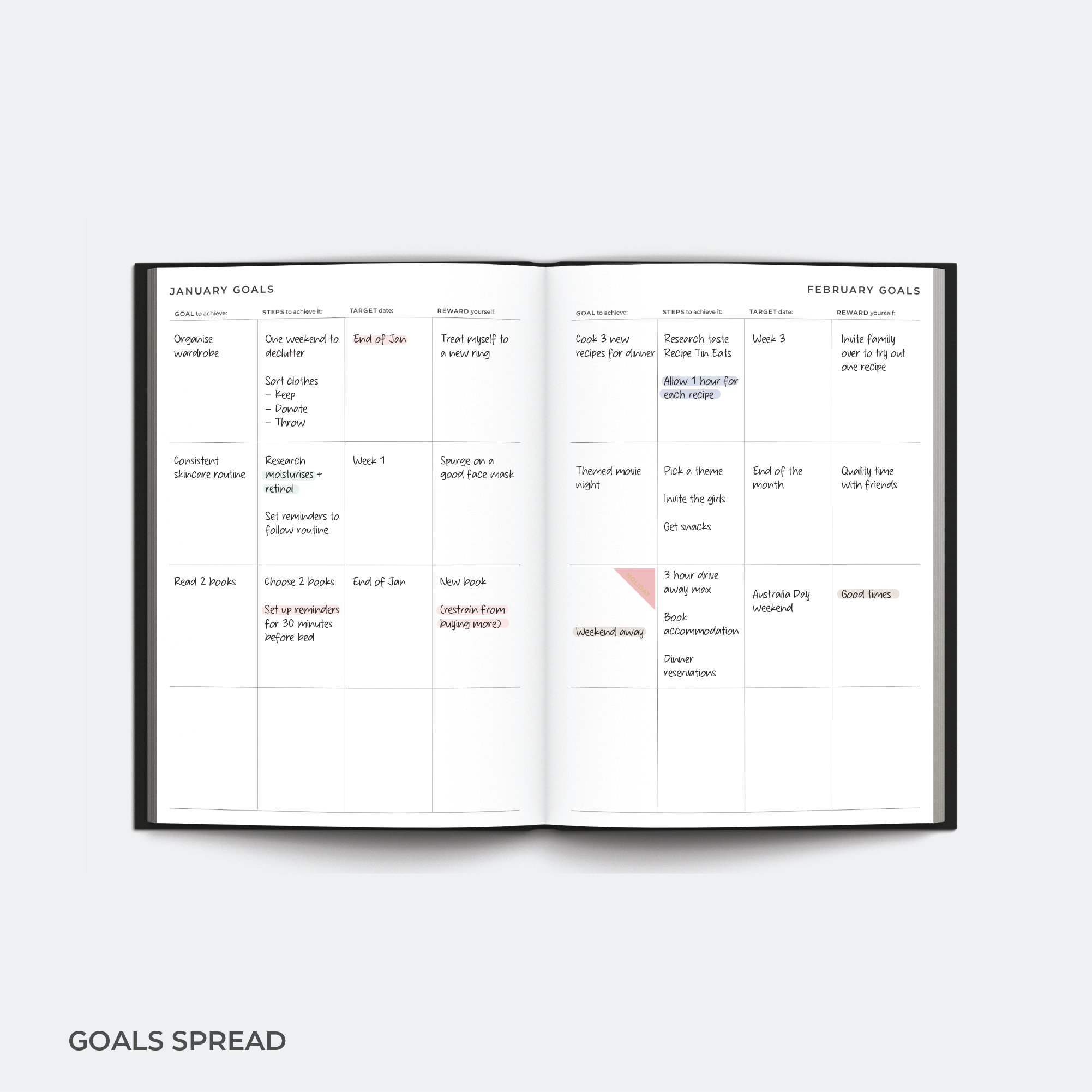 2026 A5 Weekly Planner Diary