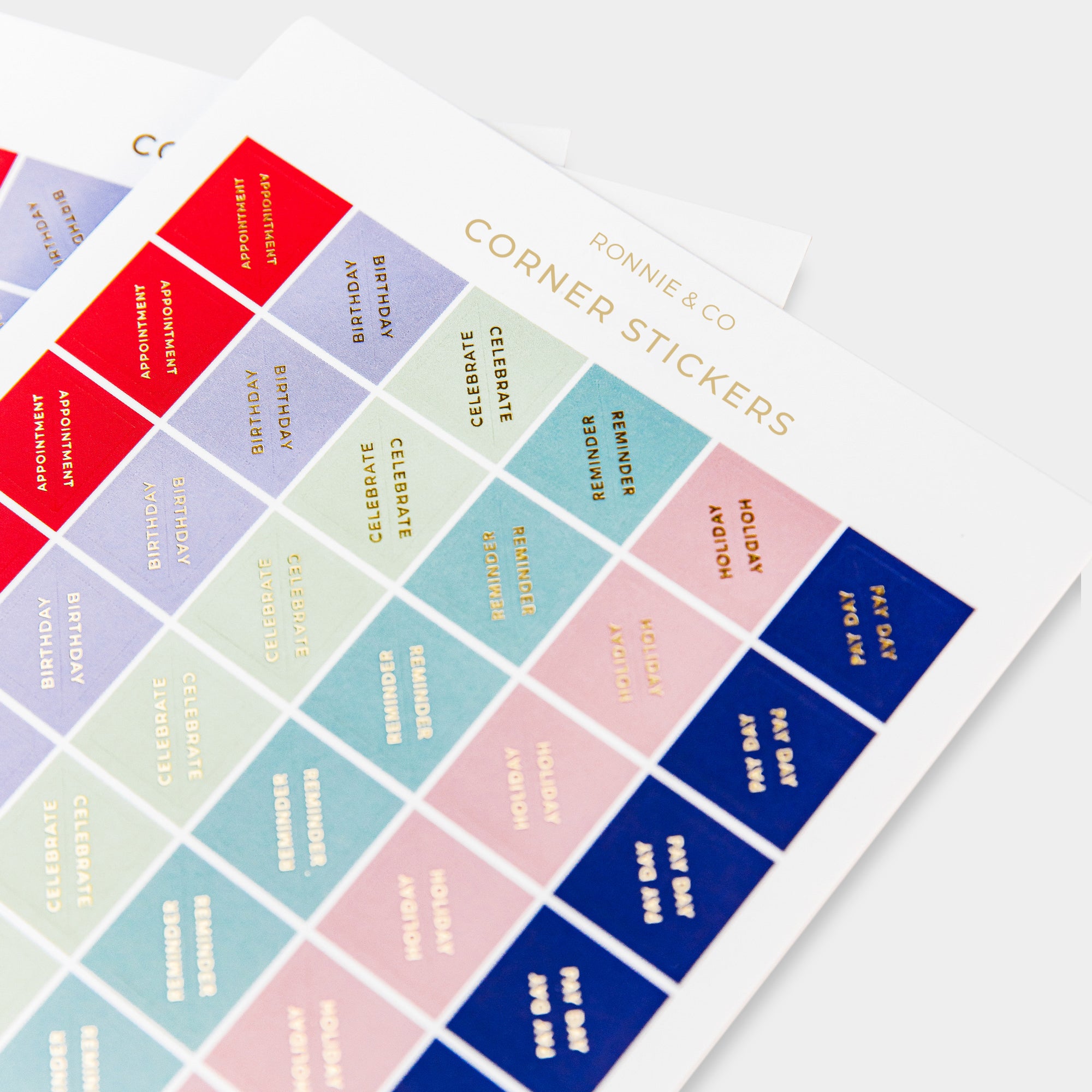 Corner Planner Sticker Pack