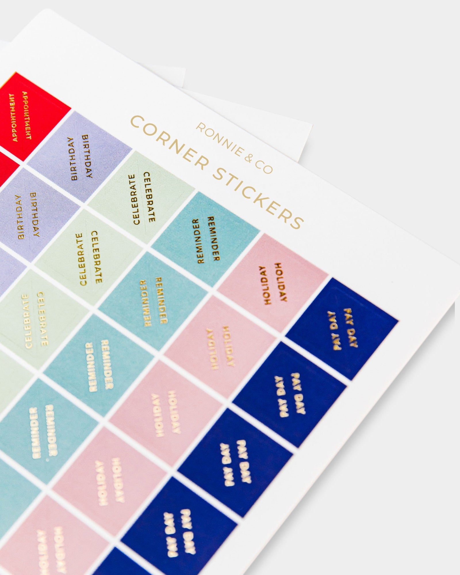 Corner Planner Sticker Pack