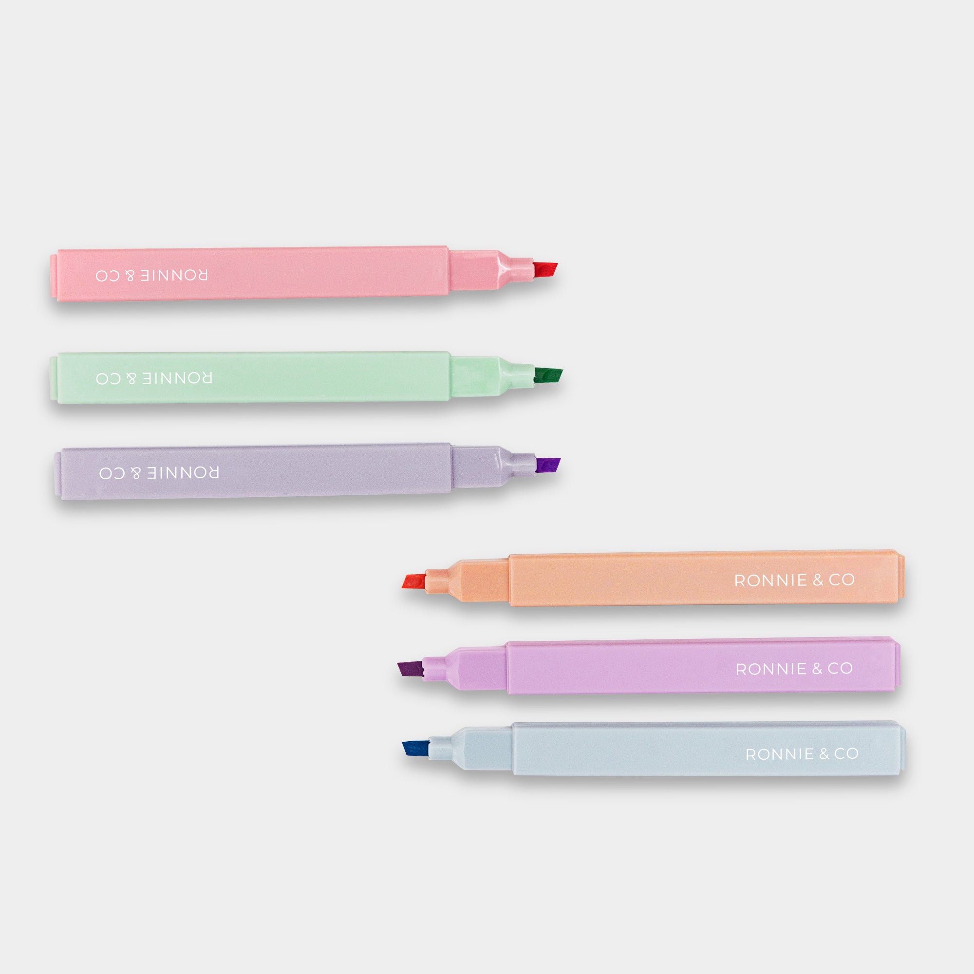 Soft Pastel Highlighters 6 pack