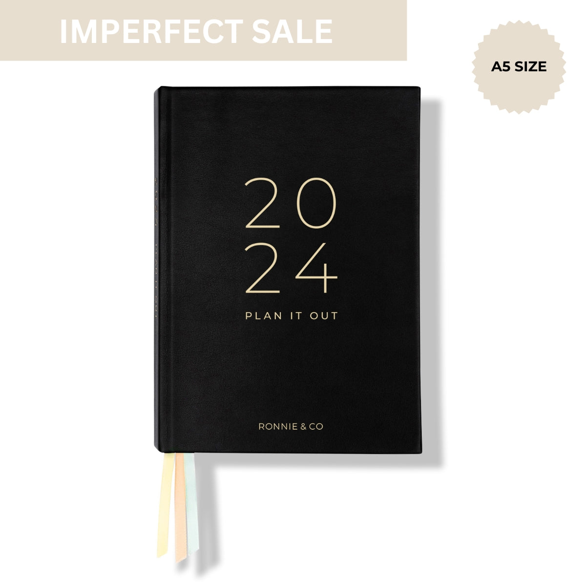 PERFECTLY IMPERFECT | 2024 Planner | A5 Planner Diary | Classic Black