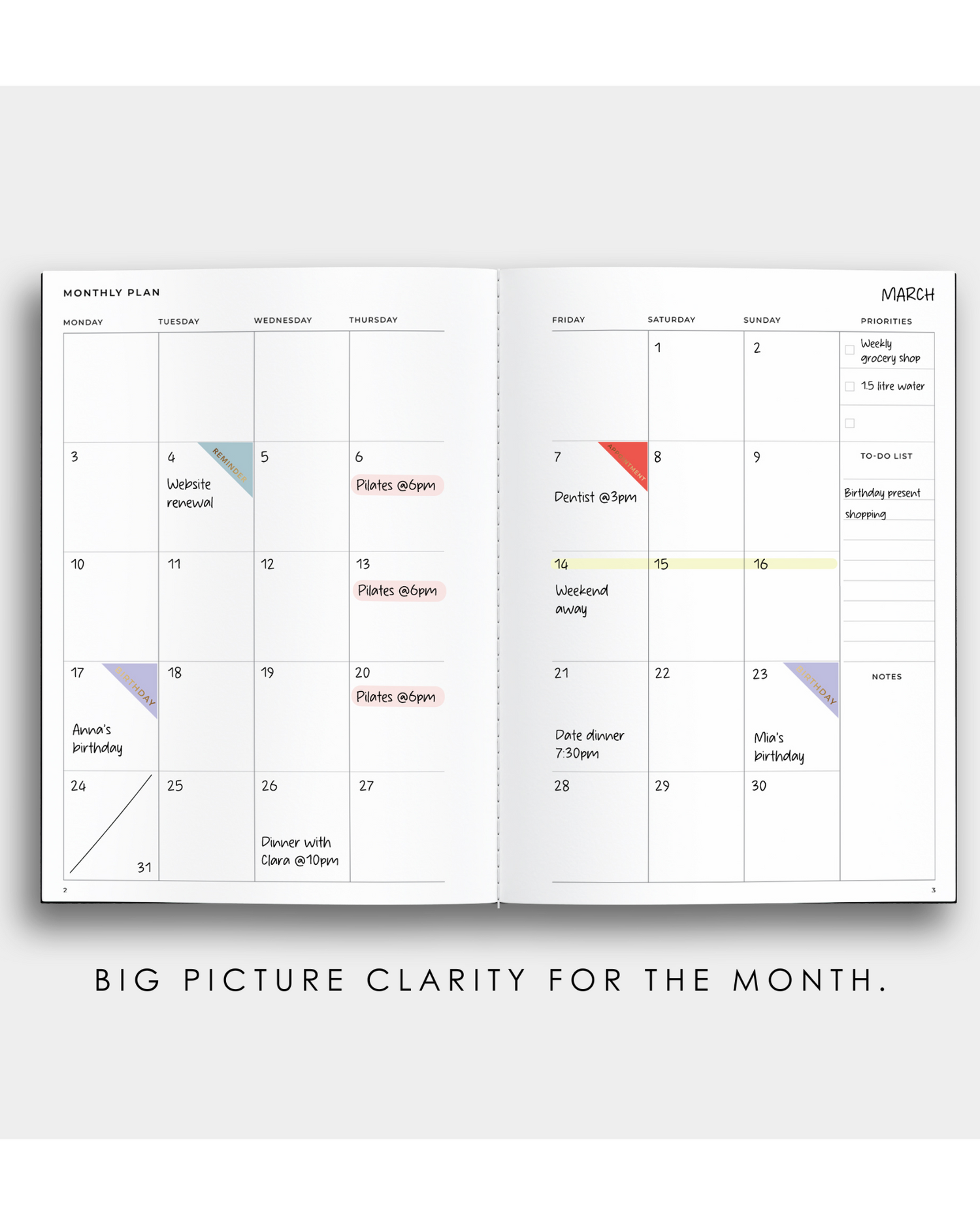 Monthly Planner Notebook Bundle