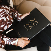 2024 a4 planner black by Ronnie & Co