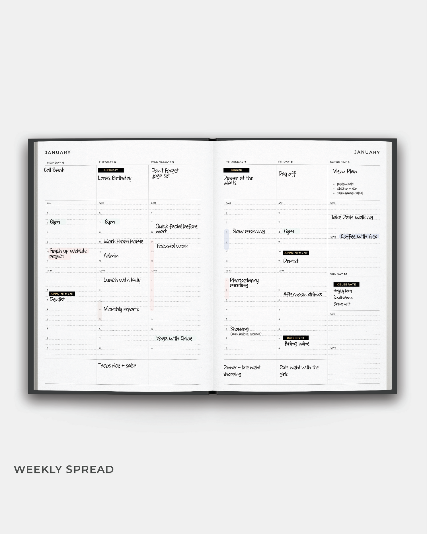 2027 A5 Weekly Planner Diary  | PRE-ORDER
