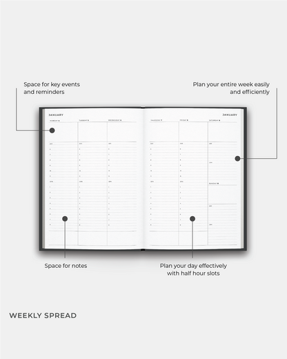 2027 A4 Weekly Planner Diary  | PRE-ORDER