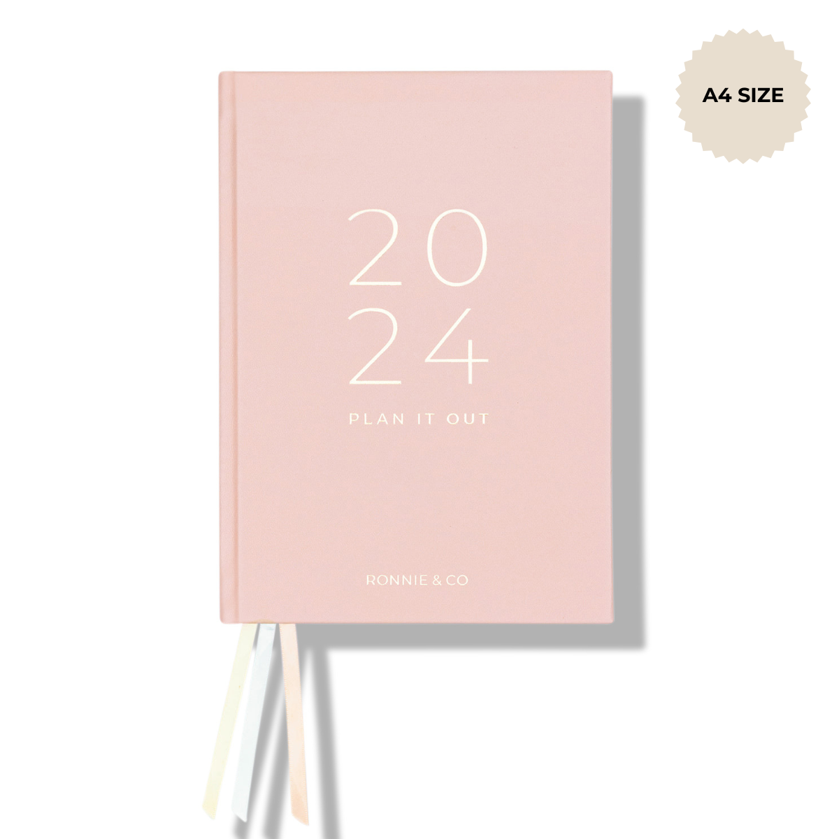 2024 Planner | A4 Planner Diary|  Light Blush