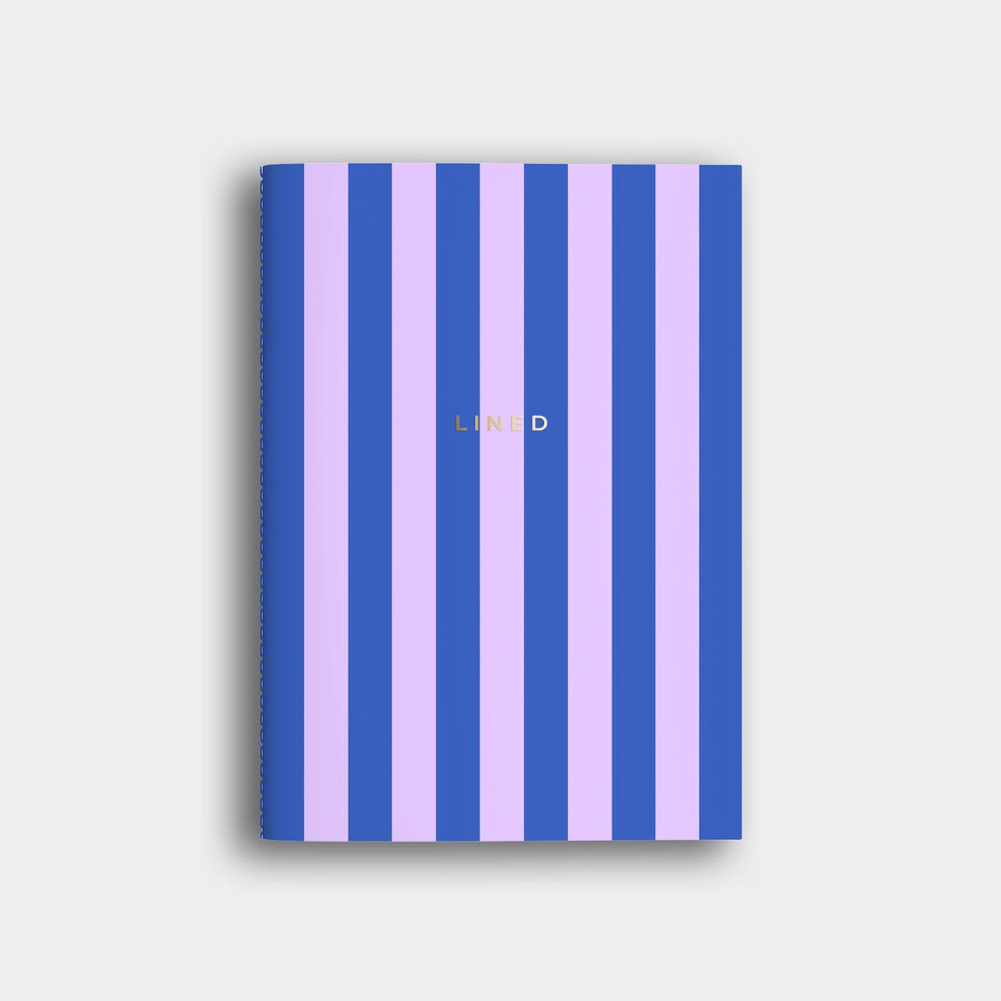 Lined Blue + Lilac Striped Notebook