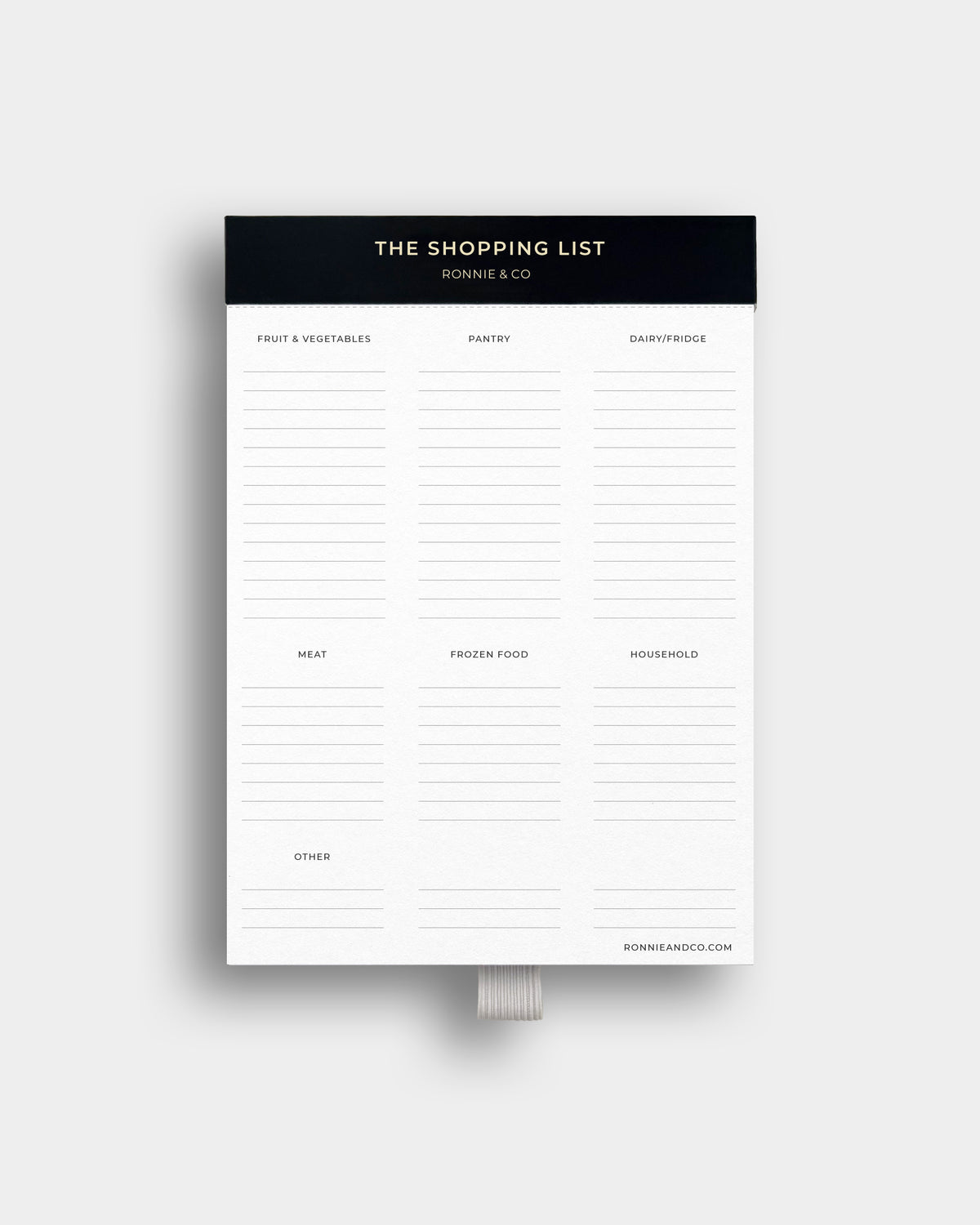 Magnetic Shopping List Pad