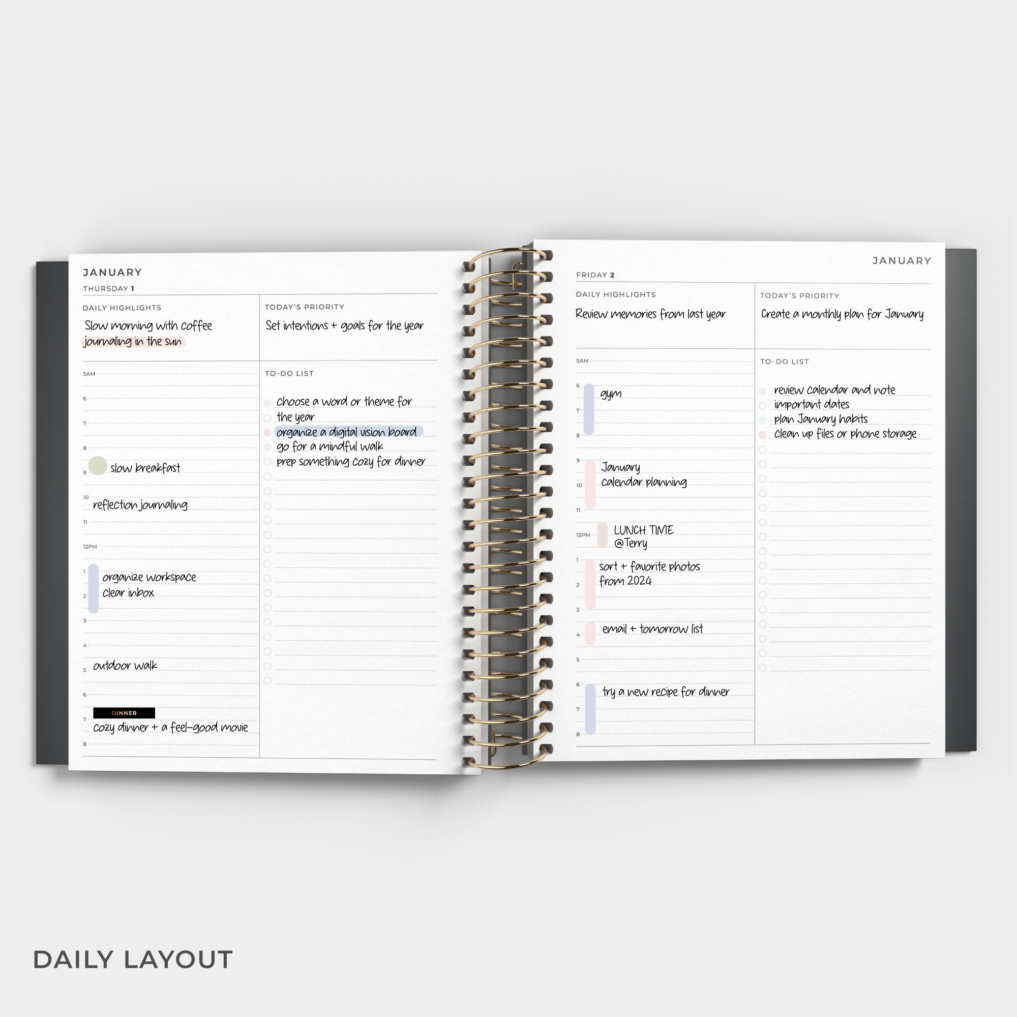 [PERFECTLY IMPERFECT]  2026 Daily Planner