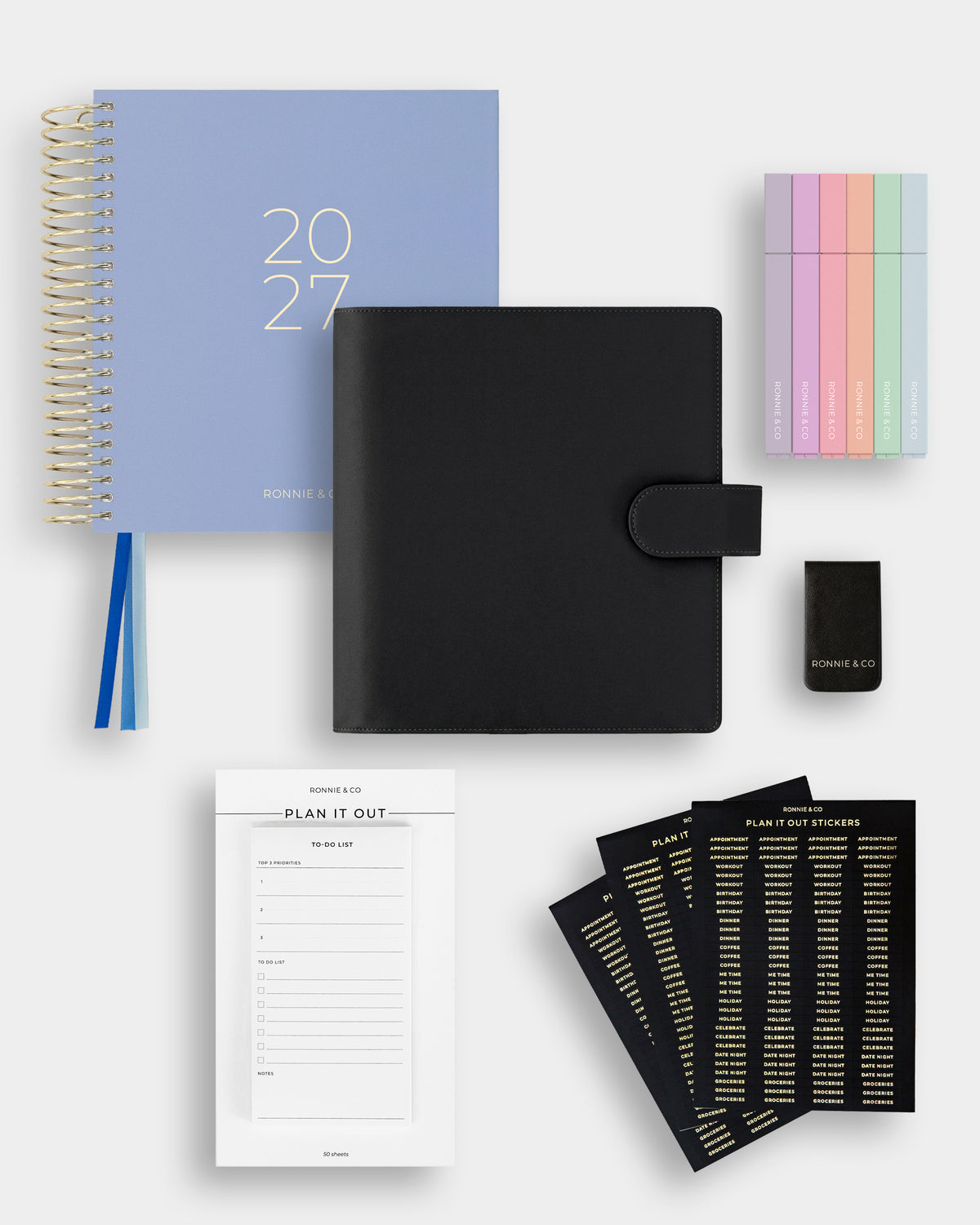 2027 Ultimate Daily Planner With Cover Bundle