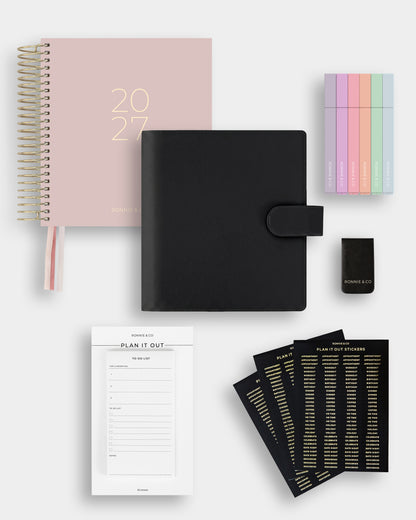 2027 Ultimate Daily Planner With Cover Bundle