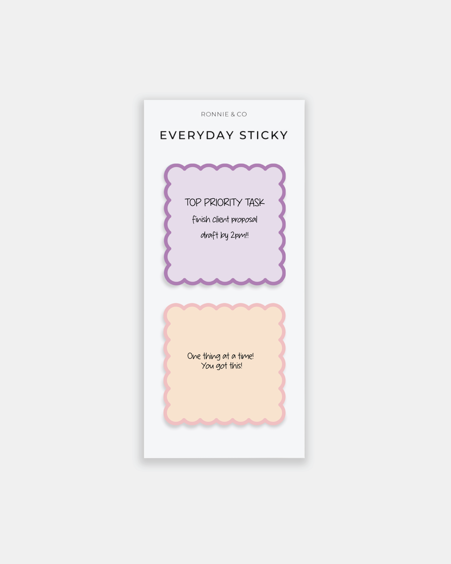 Everyday Sticky Note - Scalloped Edge
