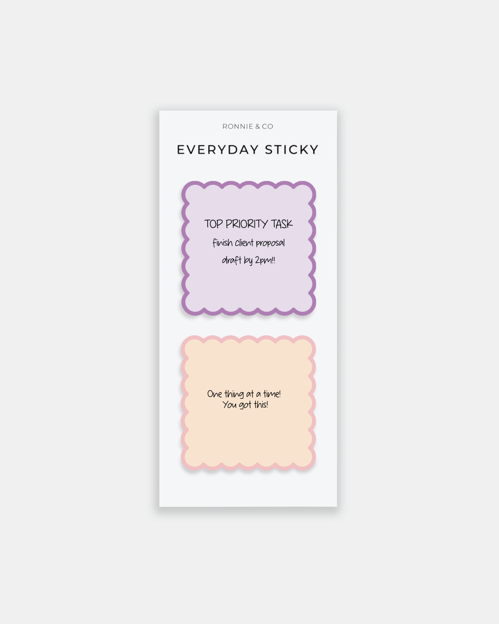 Everyday Sticky Note - Scalloped Edge