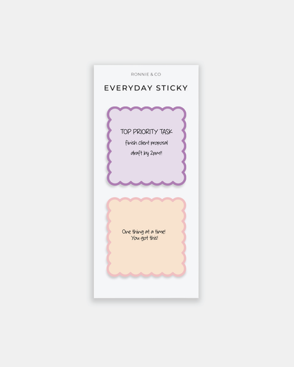 Everyday Sticky Note - Scalloped Edge