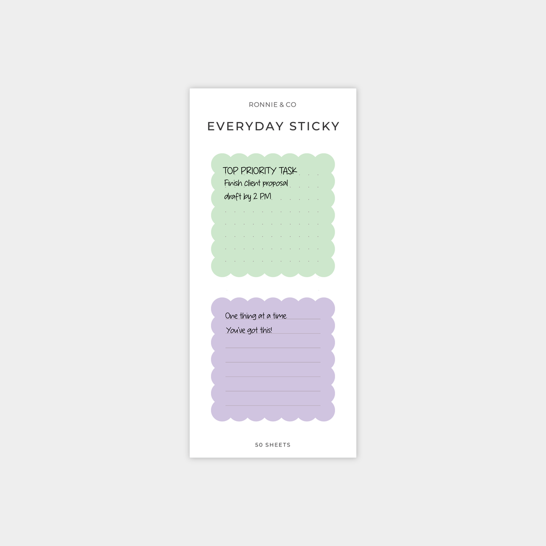 Everyday Sticky Note - Scalloped Edge