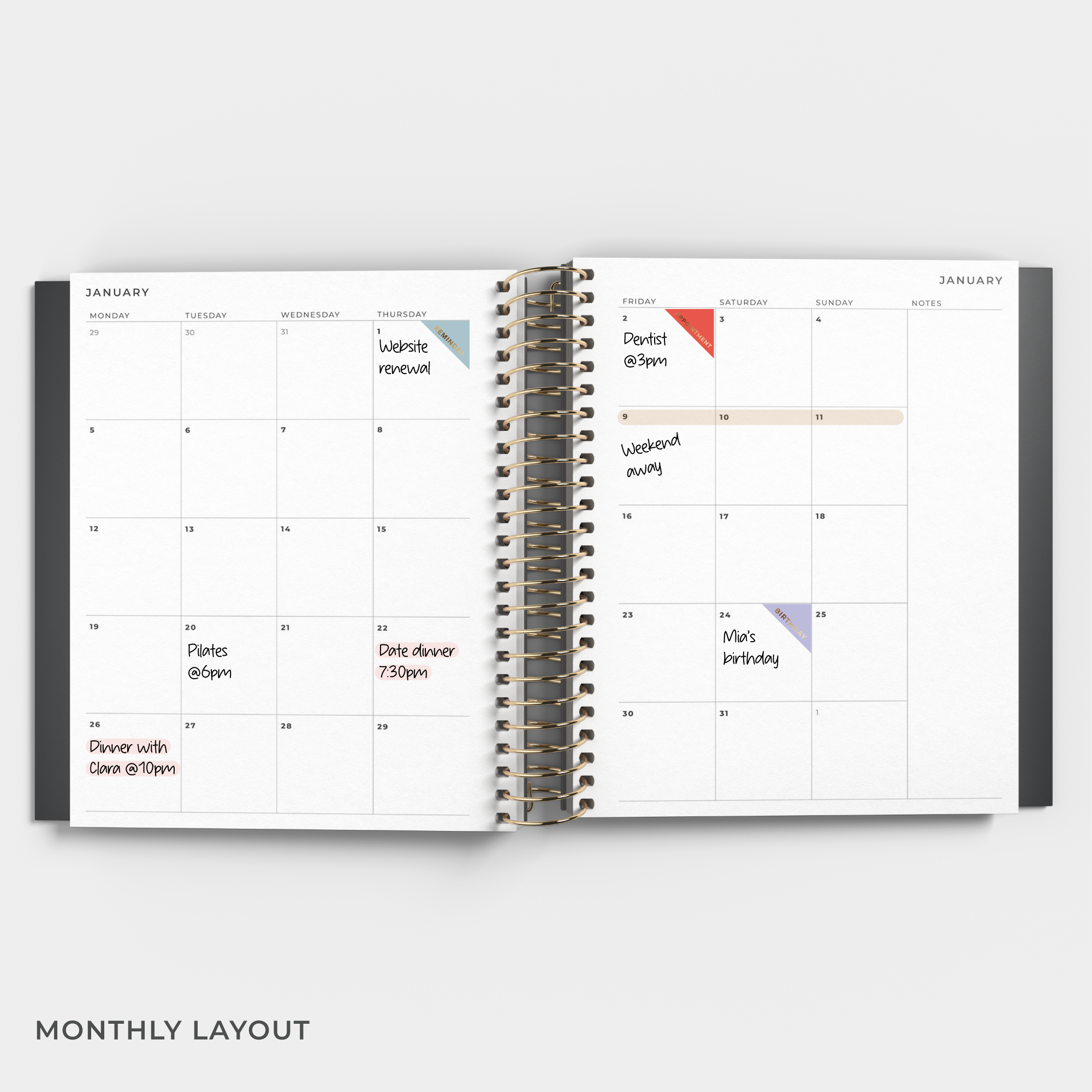 [PERFECTLY IMPERFECT]  2026 Daily Planner
