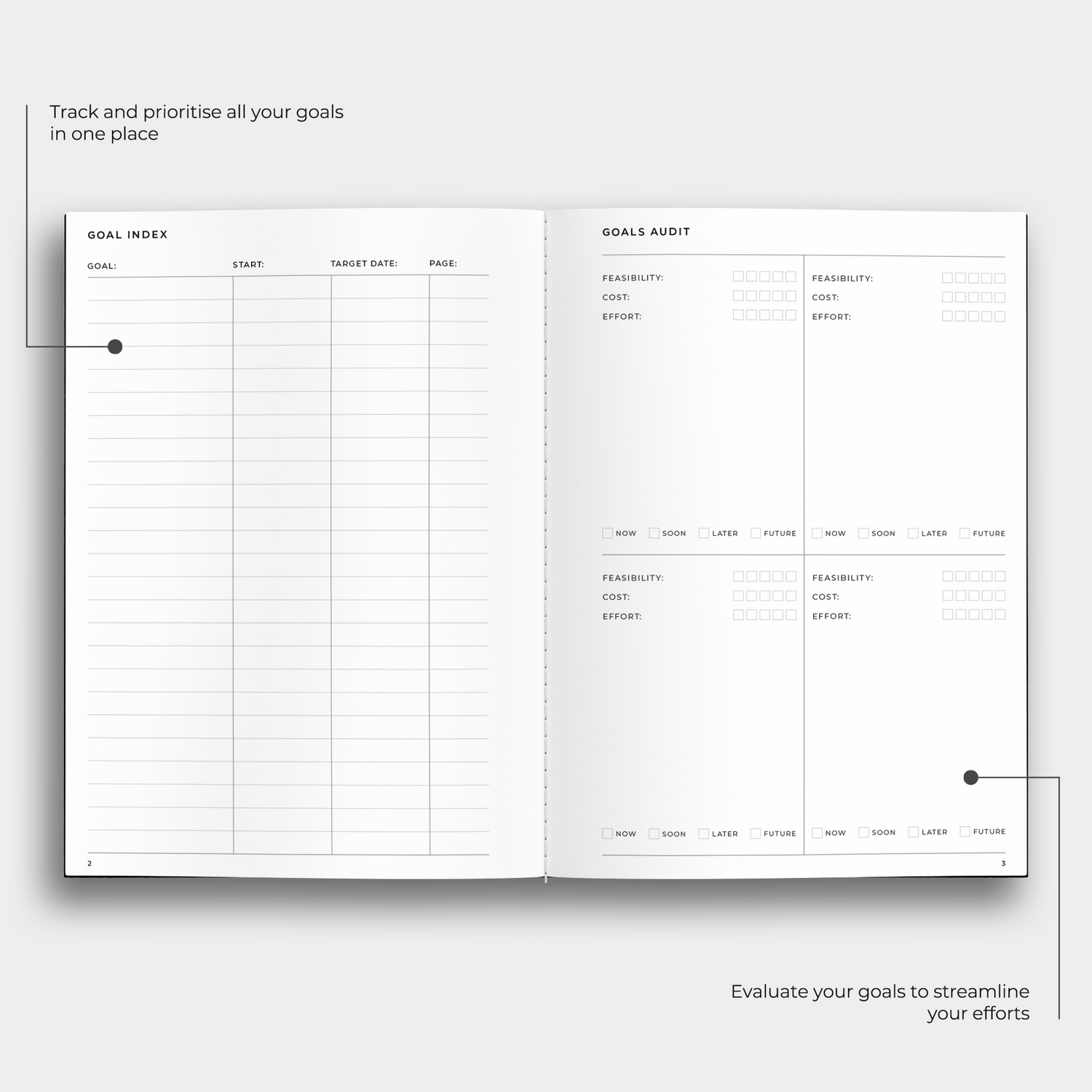Goals Notebook