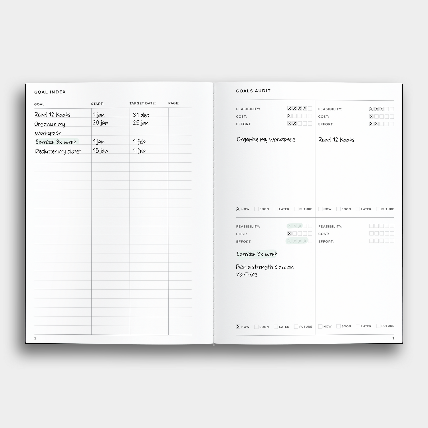 Goals Notebook