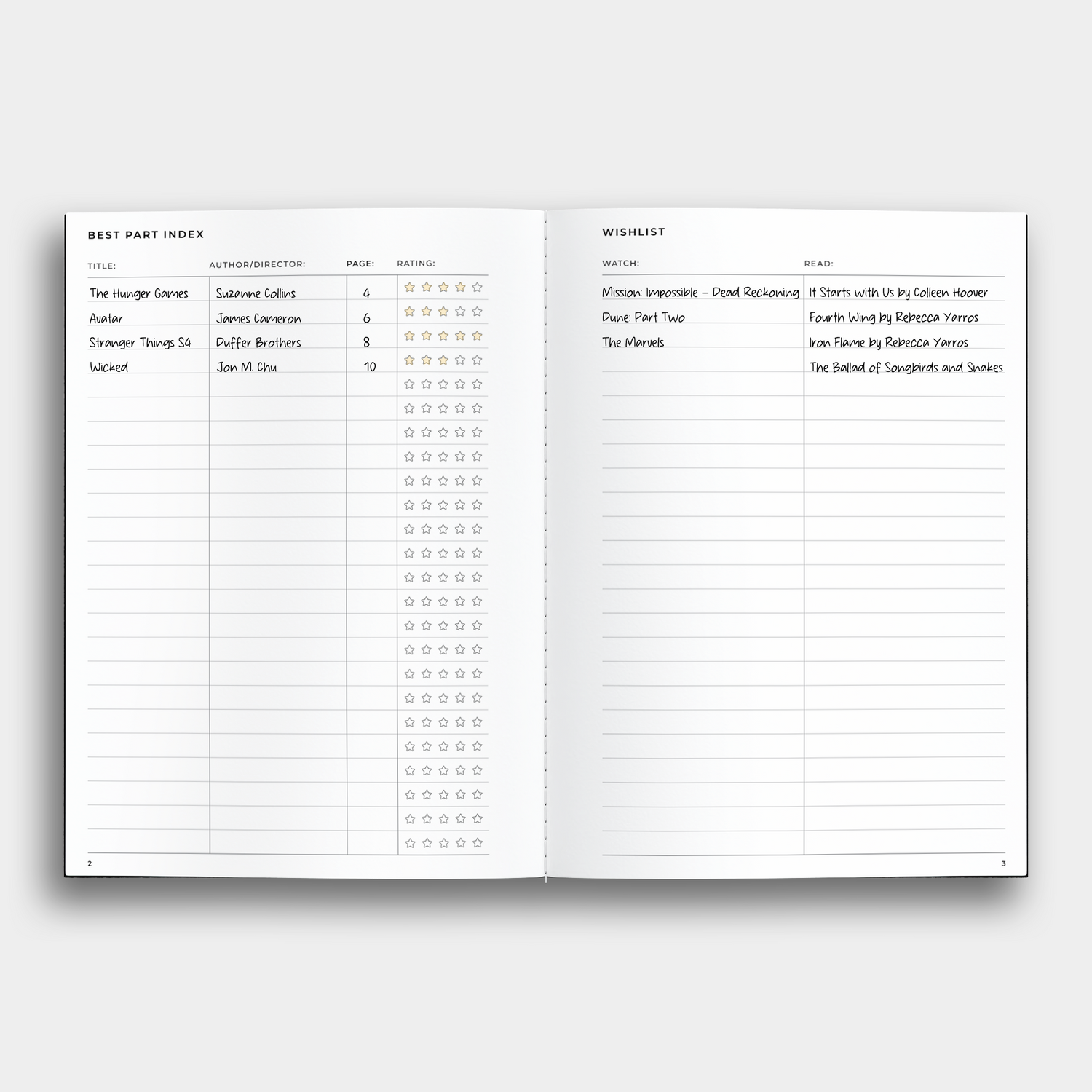 Highlights Notebook