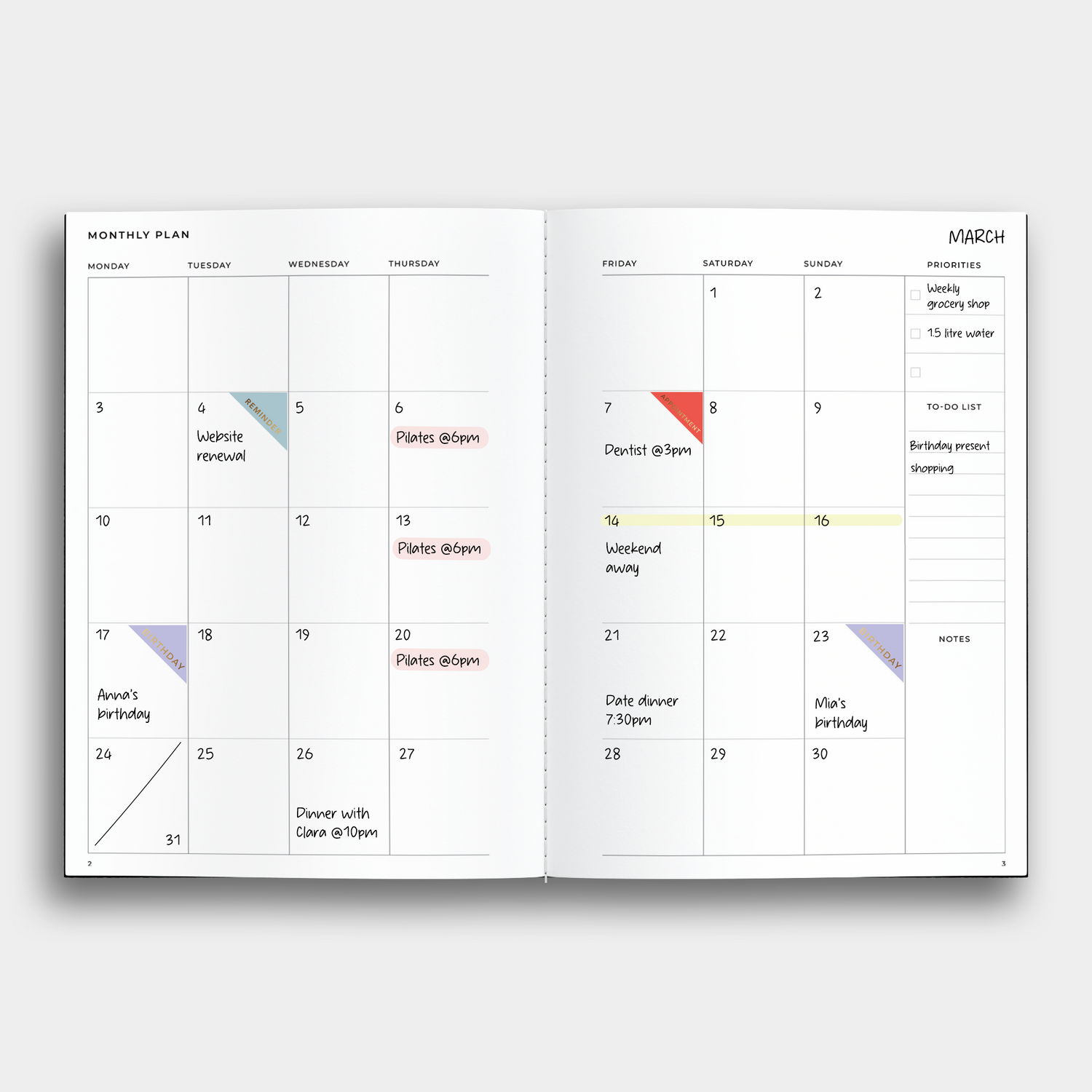 Balance Planner Notebook