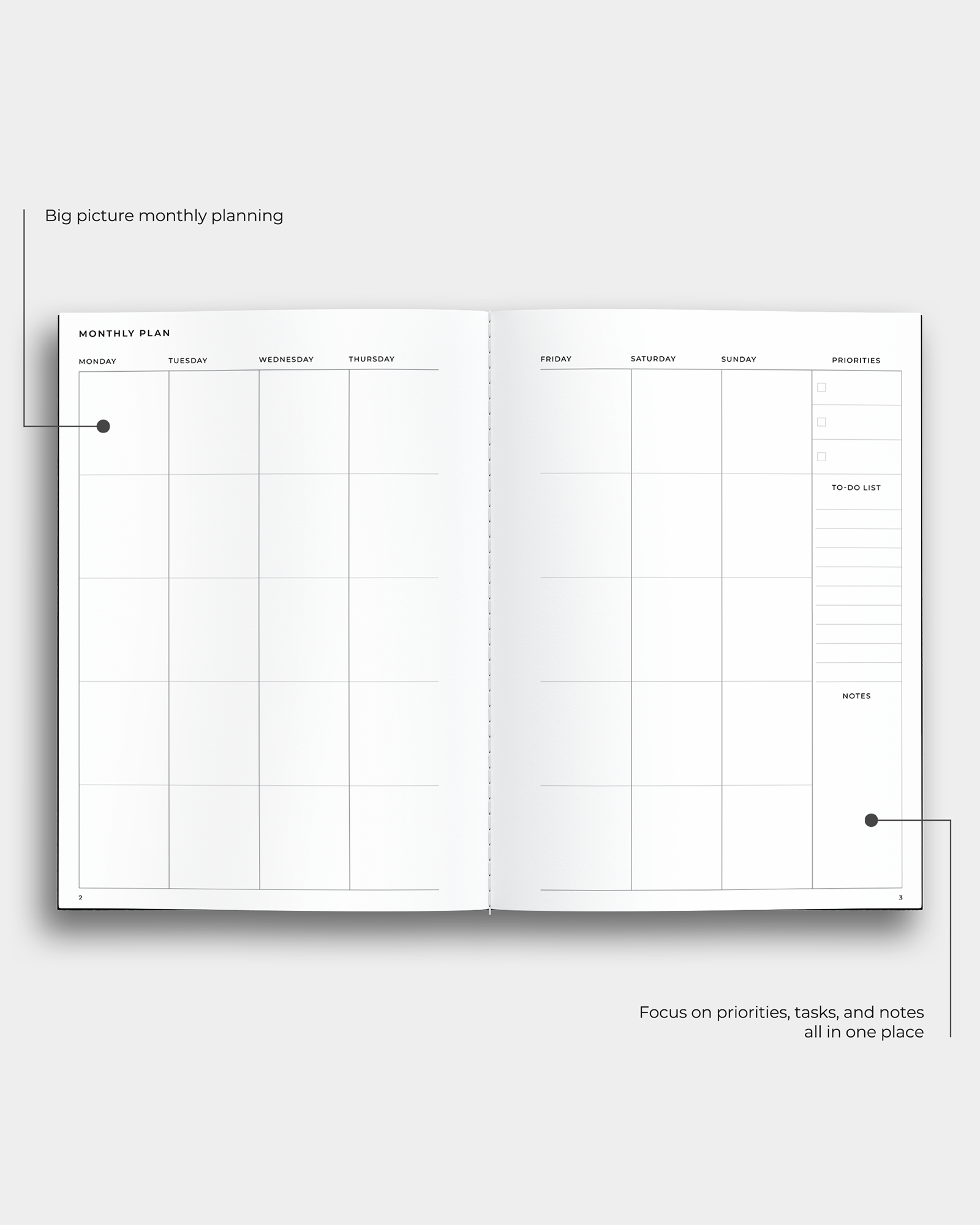 Essential Planner Notebook | For Focus ✅