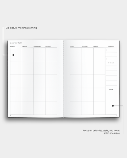 Essential Planner Notebook | For Focus ✅
