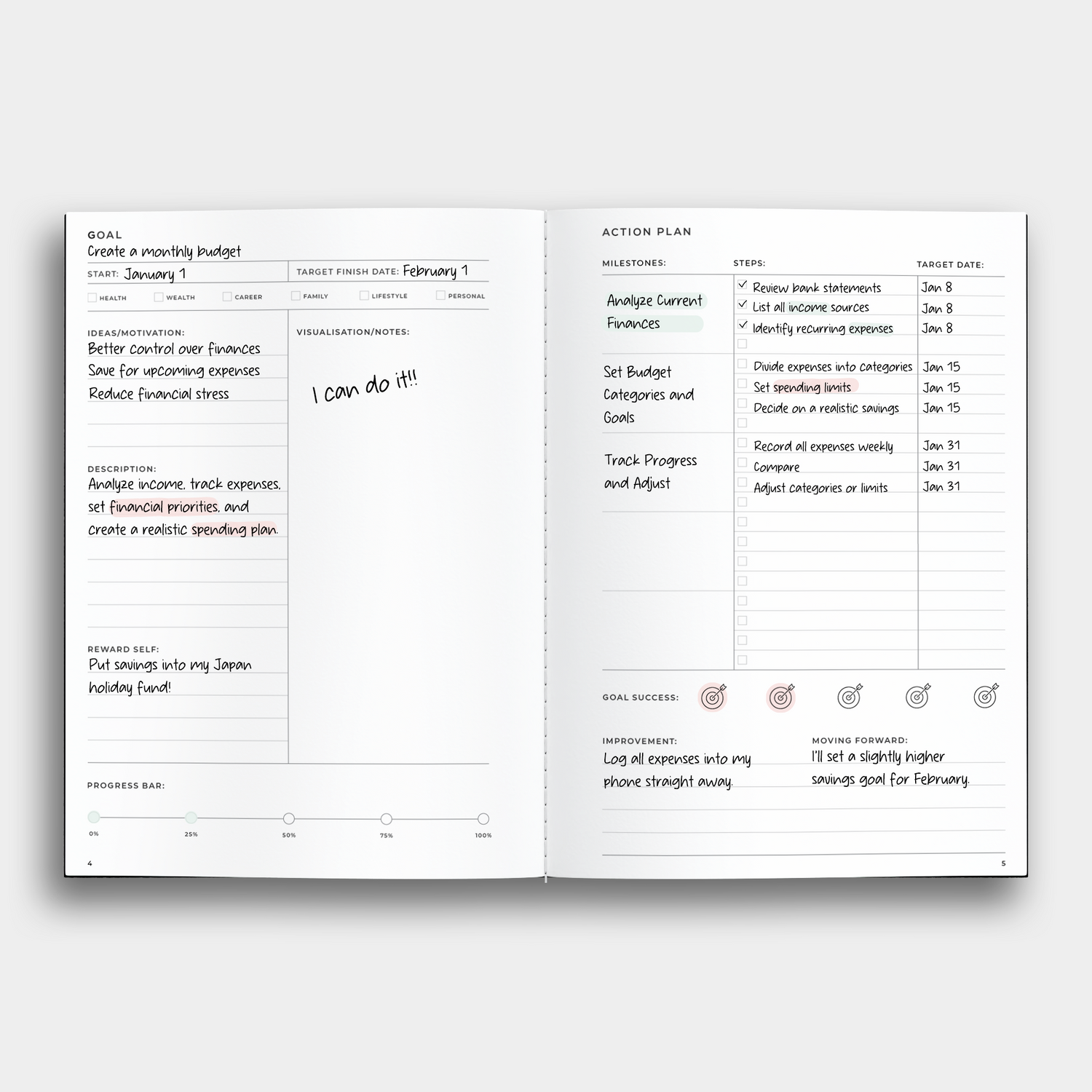 Goals Notebook