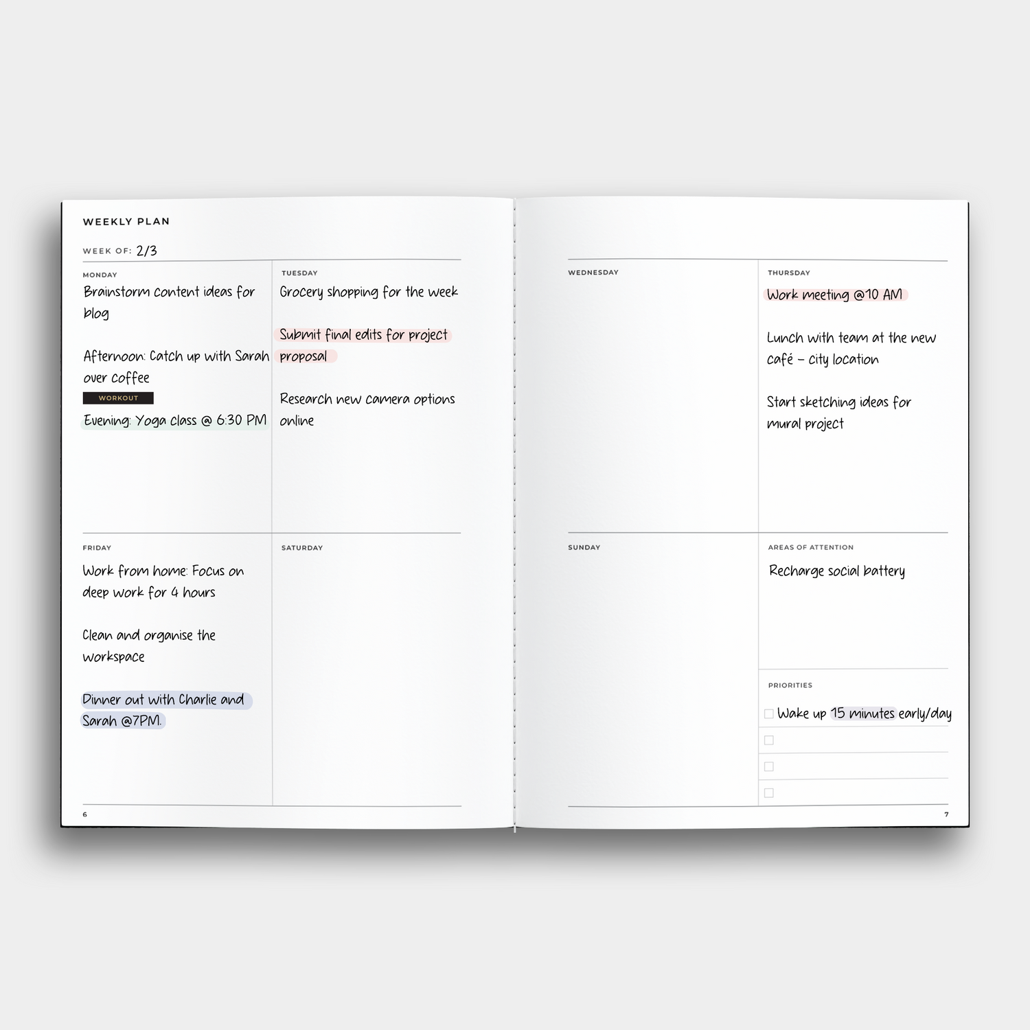 Balance Planner Notebook
