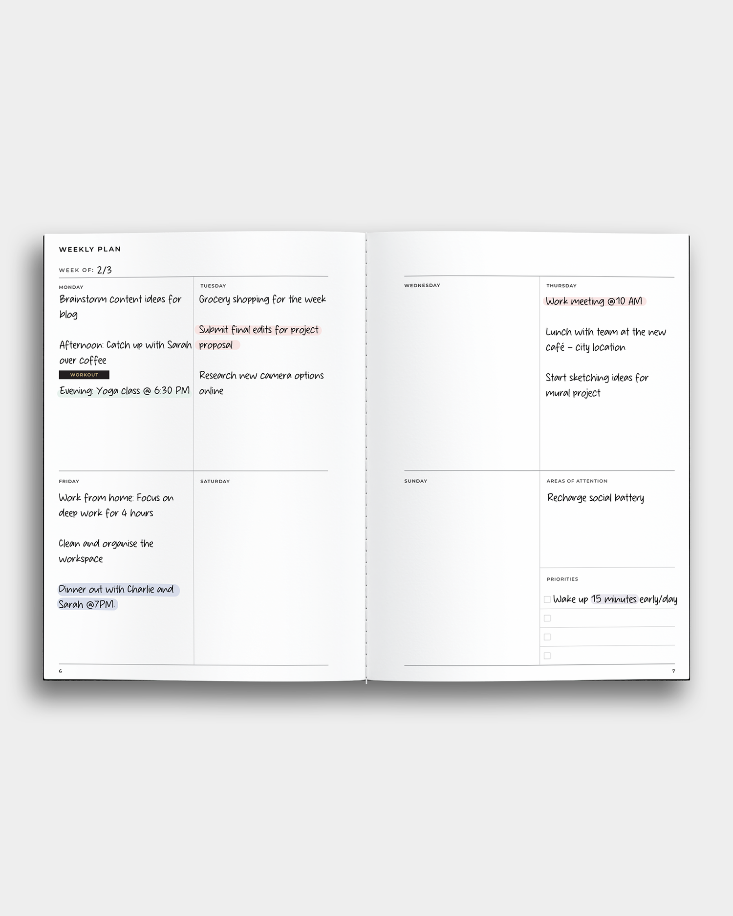 Balance Planner Notebook | For Calm 🧘