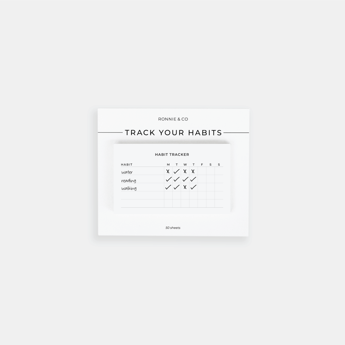 Habit Tracker Sticky Notes