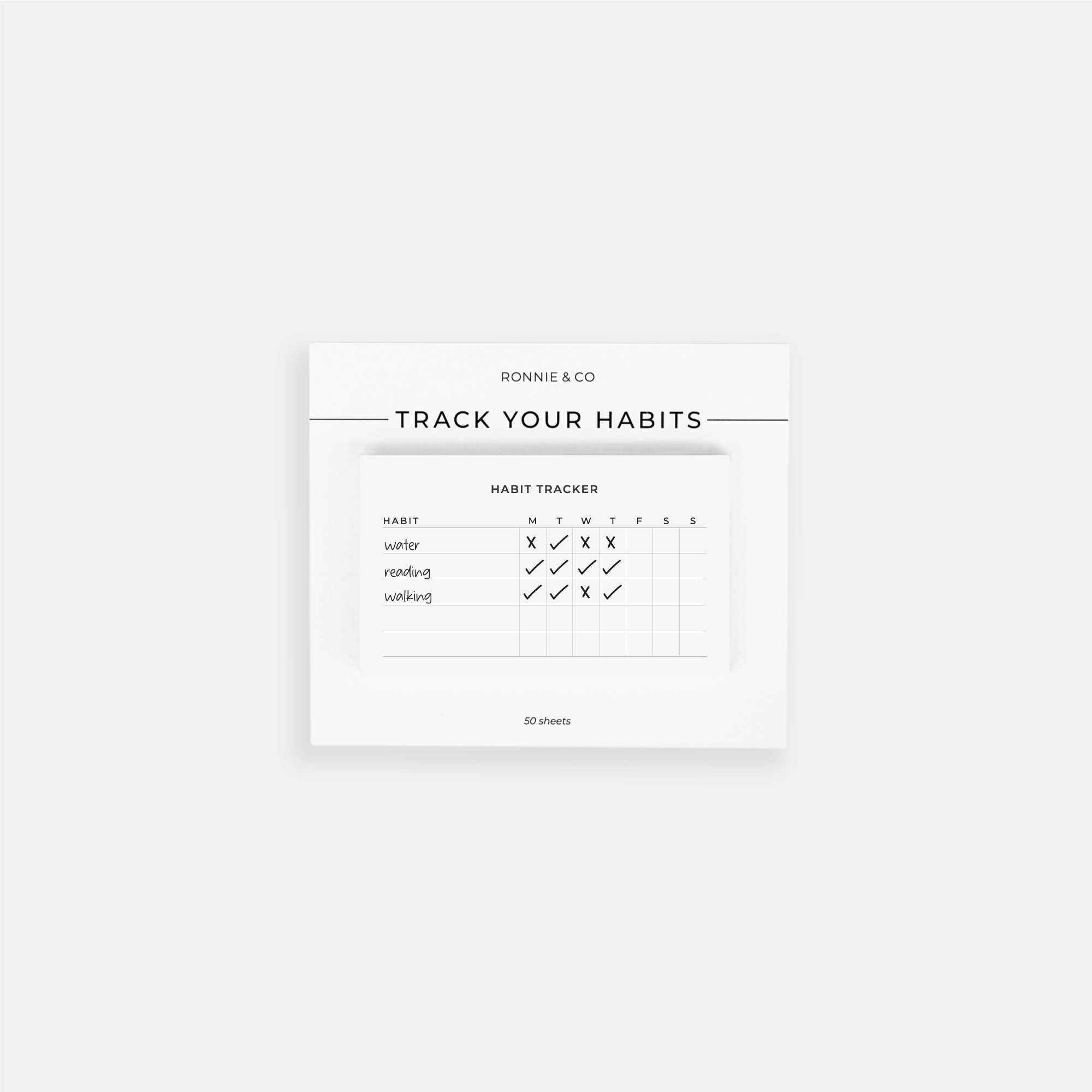 Habit Tracker Sticky Notes